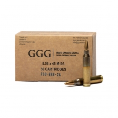 AMUNICJA 5,56X45mm GGG FMJ M193 55grn op. 50-GGG