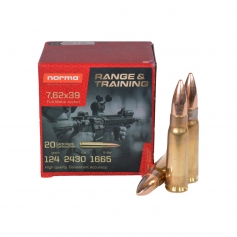 AMUNICJA 7,62X39 NORMA 8G 124GR FMJ op.20szt.-Norma