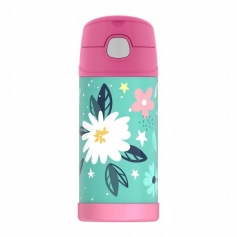 Termos dla dzieci Thermos ze słomką FUNTAINER WILD FLOWERS 355ml-Thermos