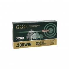 Amunicja .308WIN GGG HPBT GPX13 10,9g/168grn opakowanie 20szt.-GGG