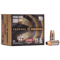 AMUNICJA 9x19 FEDERAL HYDRA SHOK JHP 124G opakowanie 20szt-Federal