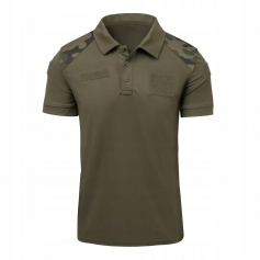 Koszulka Polo wojskowa Helikon-Tex TopCool Lite Olive/Woodland M-Helikon-Tex®