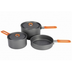 Zestaw naczyń turystycznych kempingowych FIRE-MAPLE FEAST 3-ORANGE-Fire-Maple