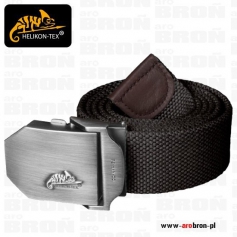 Pasek do spodni Helikon LOGO Belt CZARNY PS-HKN-CO-01 - czarny 100% Cotton pas klamra z logo HELIKON TEX-Helikon-Tex®