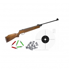 Wiatrówka Hatsan 55S drewno 4,5mm +śrut +tarcze-HATSAN