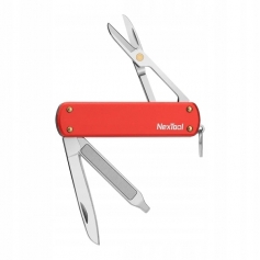 Nóż kieszonkowy 4w1 NEXTOOL Mini Pocket Knife NE0142 RED-NexTool