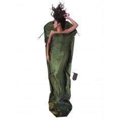 Jedwabna wkładka do śpiwora Cocoon Silk MummyLiner - dark olive green-Cocoon