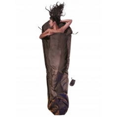 Jedwabna wkładka do śpiwora Cocoon Silk MummyLiner - muddy elephant-Cocoon