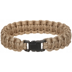 Bransoleta survivalowa Paracord MFH, 19 mm, coyote, wytrzymała, rozmiar L-MFH
