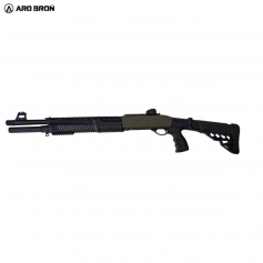 BROŃ STRZELBA HUGLU ATROX TACTIC PLUS PUMP-ACTION kal. 12/76 KHAKI-HUGLU