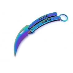 Nóż motylek Rainbow Karambit N-499B-BSH