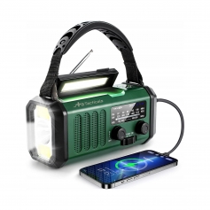 Przenośne Radio awaryjne solarne JB Tacticals JB-09 20000 mAh – zielone-JB Tacticals