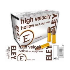 AMUNICJA 22LR 2,46g/38gr ELEY HIGH VELOCITY HOLLOW op.50 szt.-ELEY