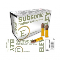 AMUNICJA 22LR 2,46g/38gr ELEY SUBSONIC HOLLOW op.50 szt.-ELEY