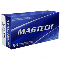 Amunicja 9mm Luger Magtech FMJ 9A 7,5g/115gr - opakowanie 50szt.-Magtech CBC GLOBAL AMMUNITION