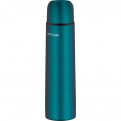 TERMOS TURYSTYCZNY THERMOcafé 500 ML TURKUSOWY STALOWY Z KUBKIEM-Thermos
