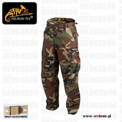 Spodnie mundurowe Helikon BDU (SP-BDU-PR-03) US WOODLAND -, Rip-stop, 6 kieszeni bojówki taktyczne-Helikon-Tex®