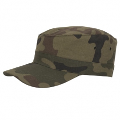 Czapka patrolowa Helikon Combat Cap CZ-COM-PR-04 - PL Woodland, RipStop, patrolówka, polski kamuflaż leśny Pantera WZ98-Helik...
