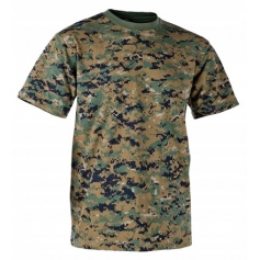 Koszulka T-shirt Helikon USMC DIGITAL WOODLAND r.M