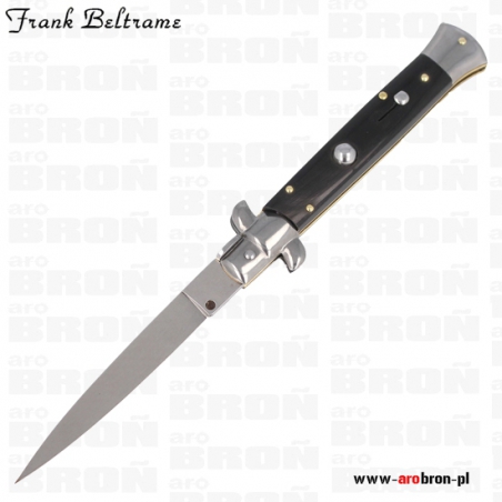 Nóż sprężynowy składany Frank Beltrame Stiletto Horn Dagger FB 23/58 - ostrze 98 mm, stal nierdzewna-Frank Beltrame