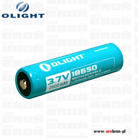 Bateria akumulator OLIGHT 18650 pojemność: 2600 mAh 3,7V-OLIGHT