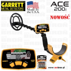 Wykrywacz metalu GARRETT ACE 200i cewka 6,5x9" - NOWOŚĆ! - Następca ACE 150 3 lata gwarancji-Garrett