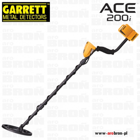 Wykrywacz metalu GARRETT ACE 200i cewka 6,5x9" - NOWOŚĆ! - Następca ACE 150 3 lata gwarancji-Garrett