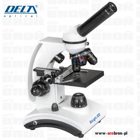 Mikroskop Delta Optical BioLight 300 - 5 preparatów, szkiełka, zasilacz-DELTA