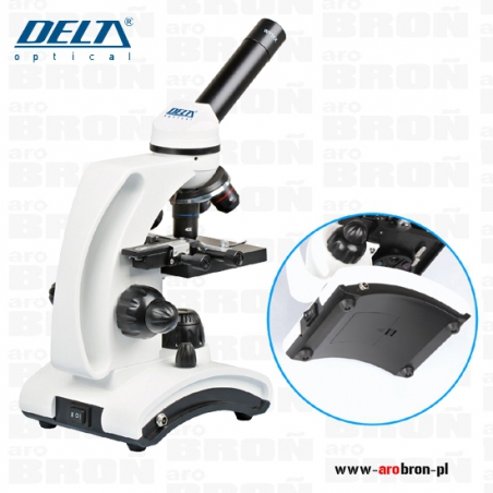 Mikroskop Delta Optical BioLight 300 - 5 preparatów, szkiełka, zasilacz-DELTA