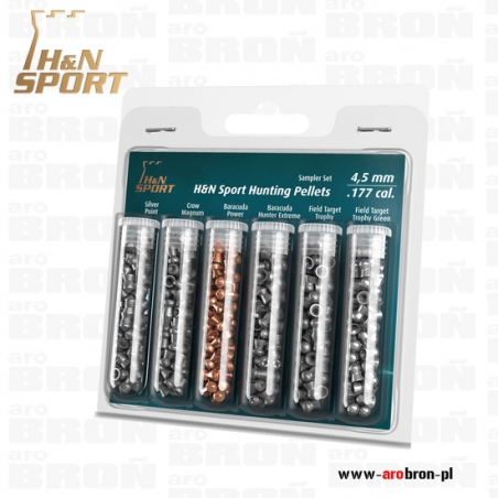 Tester H&N Sport Hunting Pellets 4,5mm - zestaw 6 rodzajów-H & N