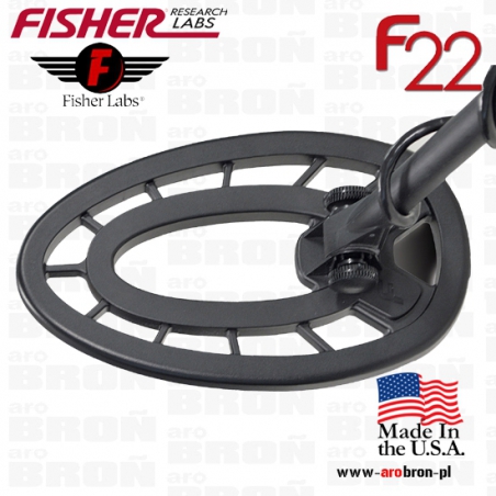 Wykrywacz metali Fisher F22 cewka 9" - GWARANCJA: 5 LAT - USA, Natępca F2-Fisher Research Labs