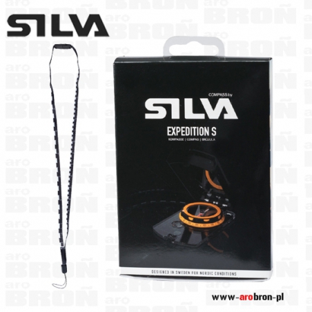 Kompas busola SILVA Expedition S - fluorescencyjne znaki, chwyt DryFlex, lusterko, klinometr, krzywomierz, karta pomiarowa-SILVA