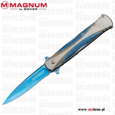 Nóż składany BOKER Magnum SE Dagger Blue 01LG114- stal 440A, okładziny aluminium