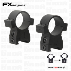 Montaż 2-częściowy FX z regulacją pochylenia i wysokości - 30mm/22mm picatinny