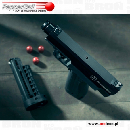 Pistolet na kule gumowe pieprzowe Pepperball TCP kal. 68 + kabura, walizka, magazynek, kapsuły Co2-Pepper Ball