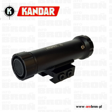Laser Kandar zielony A151 - zestaw: montaż 11m, 3x bateria LR44, włącznik żelowy, 2x imbus-KANDAR