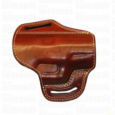 Kabura ze skóry brązowej do Walther'a P99 motyl długi otwarty.--