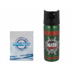 Gaz pieprzowy NATO Gel 50ml stożek + chusteczka