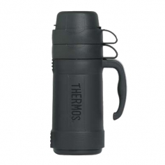 Termos turystyczny Thermos Eclipse 1L ze szklanym wkładem - 2 kubki, schowek na cukier, ciepło 12h lub zimno 24h-Thermos