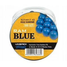 Kule Kulki Gumowe RAM .43 10,9mm 100szt PPQ BLUE--
