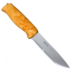 Nóż stały HELLE Jegermester _42 - Sandvik 12C27, rękojeść brzoza, w komplecie skórzana pochwa-Helle