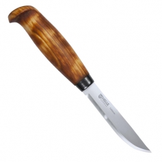 Nóż stały HELLE Tollekniv _61 - 3-warstwowa stal nierdzewna, rękojeść brzoza, w komplecie skórzana pochwa-Helle