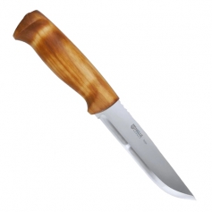 Nóż stały HELLE Taiga _92 - Sandvik 12C27, rękojeść brzoza, w komplecie skórzana pochwa-Helle