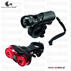 Zestaw lamp rowerowych Falcon Eye Joyride (FBS0011) - bateryjne, LED, przednia, tylna, uchwyt-Falcon Eye