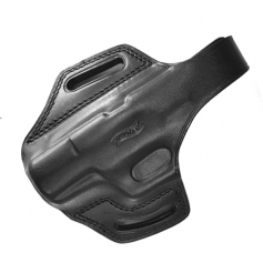 Kabura ze skóry czarnej do Walther P99 motyl LEWY długi zapięty-Kajman