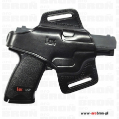 Kabura skórzana motyl krótki zapięty do Heckler&Koch P30 H&K-Kajman