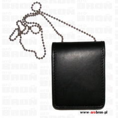 Etui na Legitymację i odznakę Policyjną ze skóry otwierana--