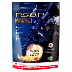 Kulki ASG G&G 0,25g 3000 szt 6mm Białe-GFC