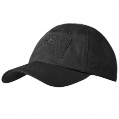Taktyczna czapka baseballowa Helikon CZ-BBC-PR-01 - Czarna, Rip-stop, Velcro