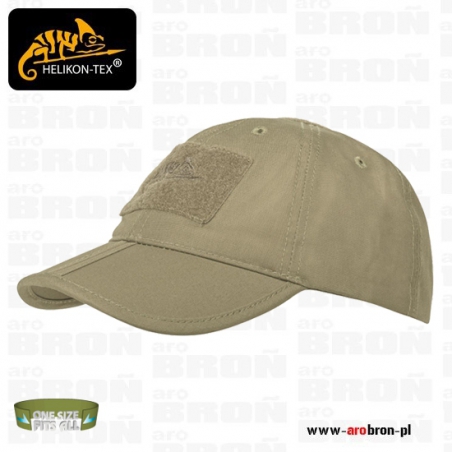 Taktyczna czapka baseballowa Helikon Folding (CZ-BBF-PR-11) - COYOTE, łamany daszek, Rip-stop, Velcro-Helikon-Tex®